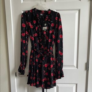 The Kooples Cherry Print dress size 1 French (small-medium)